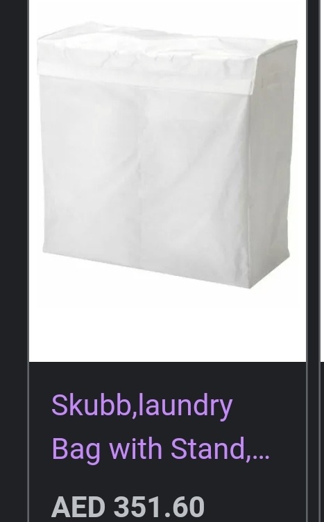  Skubb,laundry Bag with Stand, White: Home & Kitchen