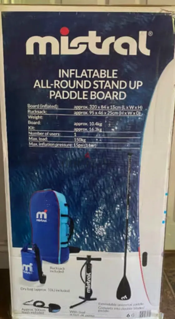 Mistral Paddle Board SUP Kayak Kit 10.5ft LIDL Stand Up SU