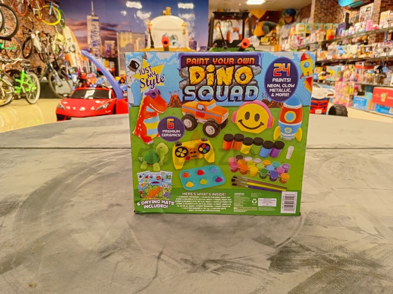 Just My Style Paint Your Own Dino Squad with 6 Ceramics & 24 Paints