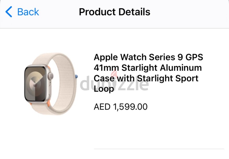 Apple Series 9 GPS 41mm Starlight Case Starlight Sport Loop