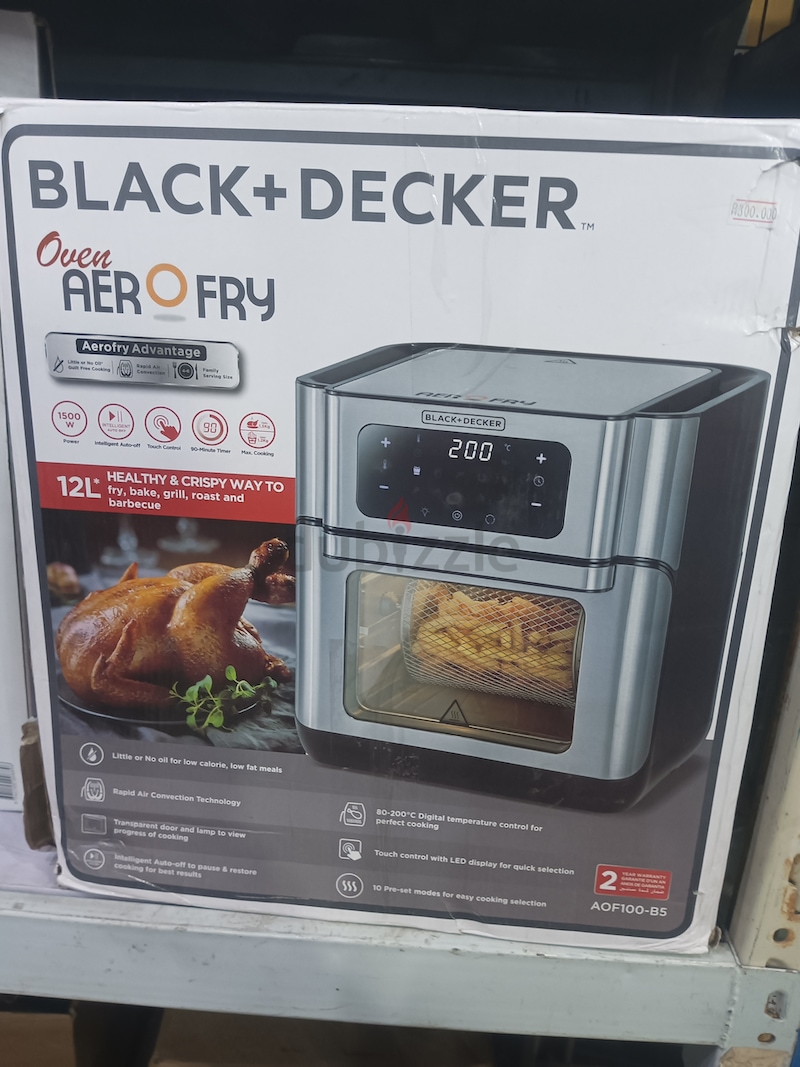 Buy Black & Decker 12L Oven AeroFry with Accessories Online