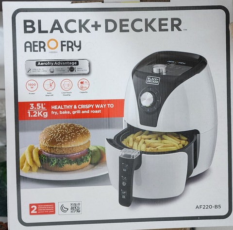 Buy Black+Decker Aerofry Air Fryer, Af400-B5 (4 L, 1500 W) Online in Dubai  & the UAE