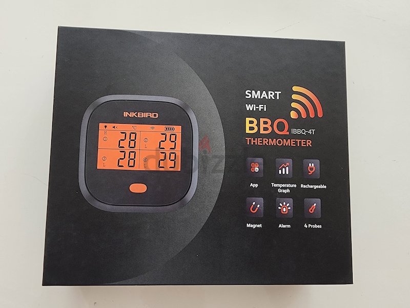 INKBIRD Smart Wi-Fi BBQ IBBQ-4T Digital Grill Meat/BBQ Thermometer