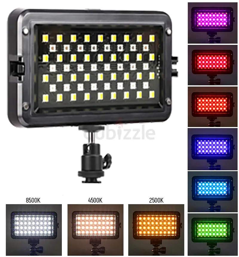 Viltrox RGB LED Light with Umbrella Diffuser, stand kit63265102368130115
