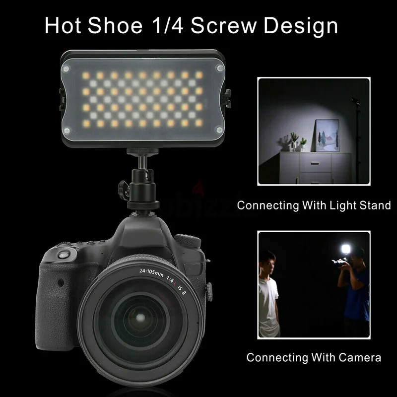 Viltrox RGB LED Light with Umbrella Diffuser, stand kit63265102368130114