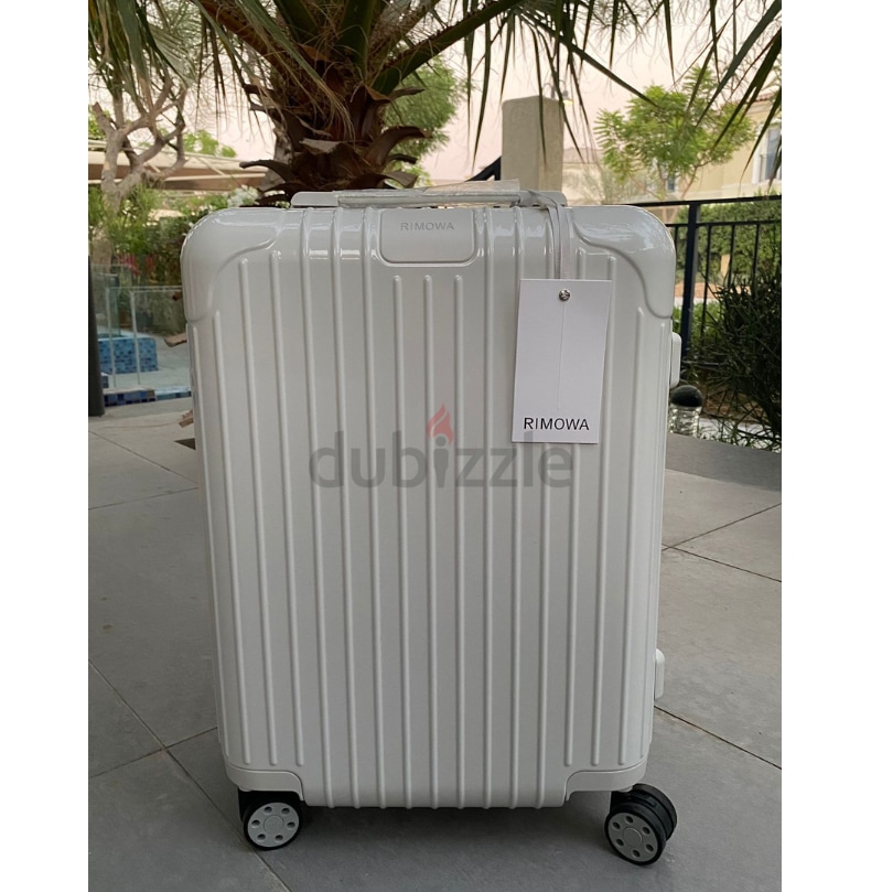 Essential Cabin Lightweight Carry-On Suitcase, White Gloss