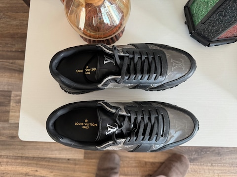 Run away leather trainers Louis Vuitton Black size 38 EU in