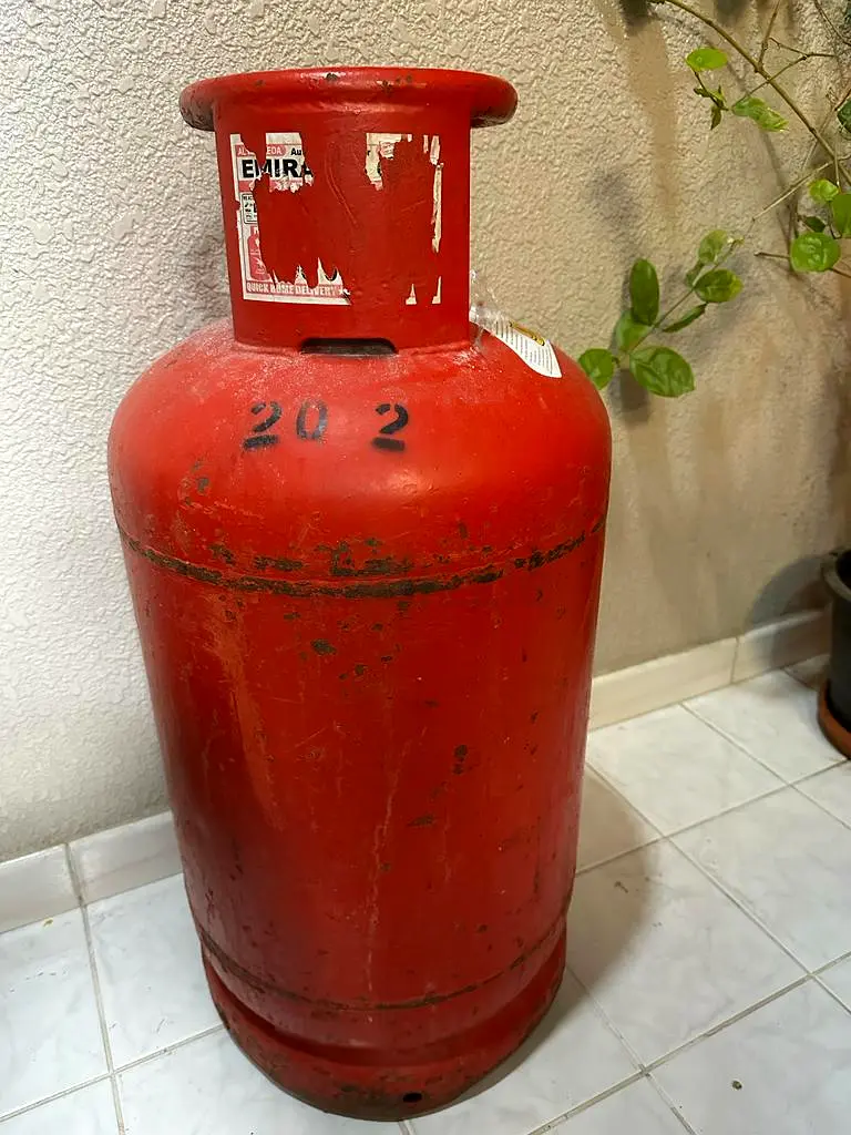 Medium gas cylinder ( 50 full) with regulator