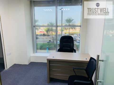Spacious Office Space Only Aed 15,000 | Furnished | Free Wifi | Meeting Room | City Of Abu Dhabi