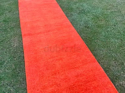 94 x 309 cm | New Handmade Beautiful Orange Overdye Runner