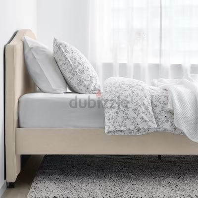 HAUGA Bedroom furniture, set of 5, Lofallet beige/white, Full - IKEA