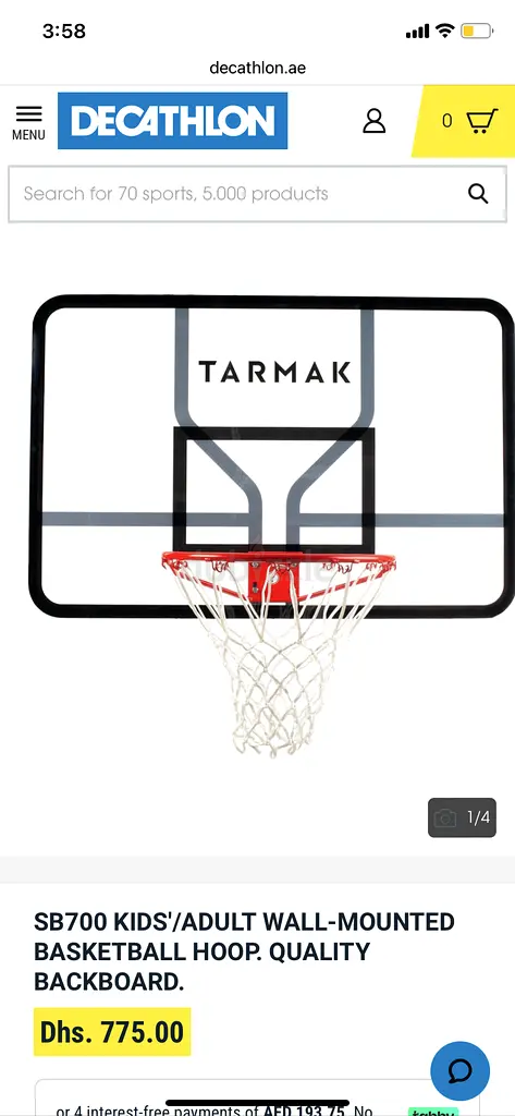 Basketball HoopWall mounted (new)