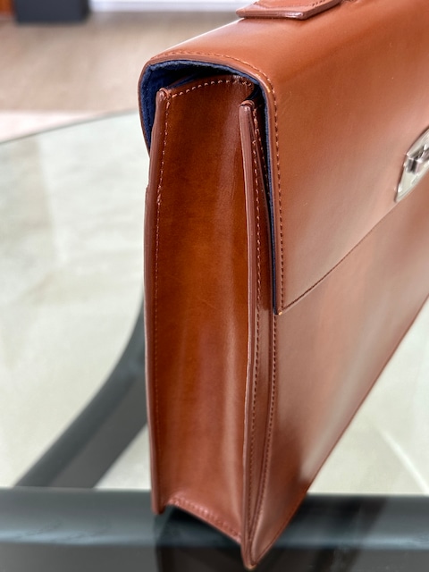 GOYARD Paris Brown Leather Monogram Attache Briefcase Bag