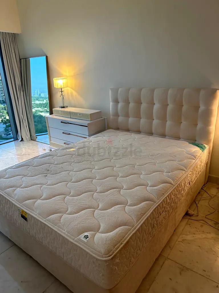 Queen size bed and mattress
