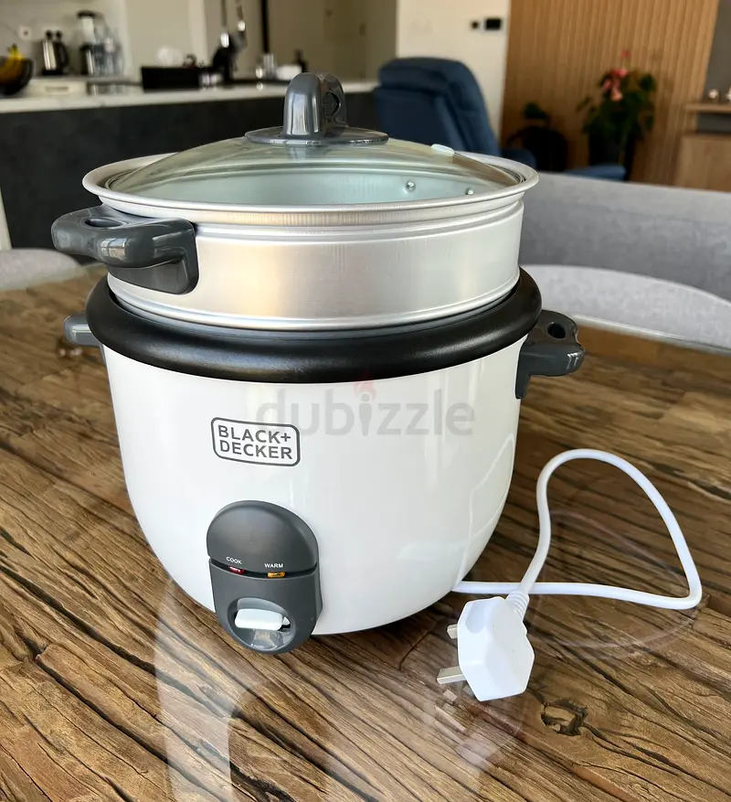 Black and Decker, 1.8 L Rice cooker, white, model RC1860