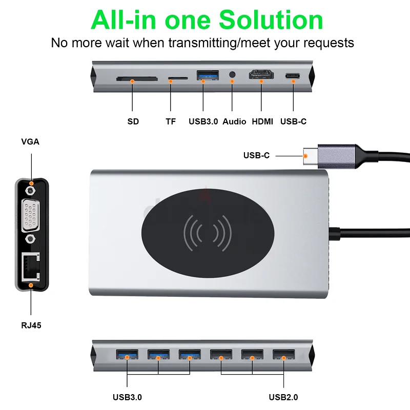 15 in 1 super adapter for all devices; all in one solution.63223357430146111