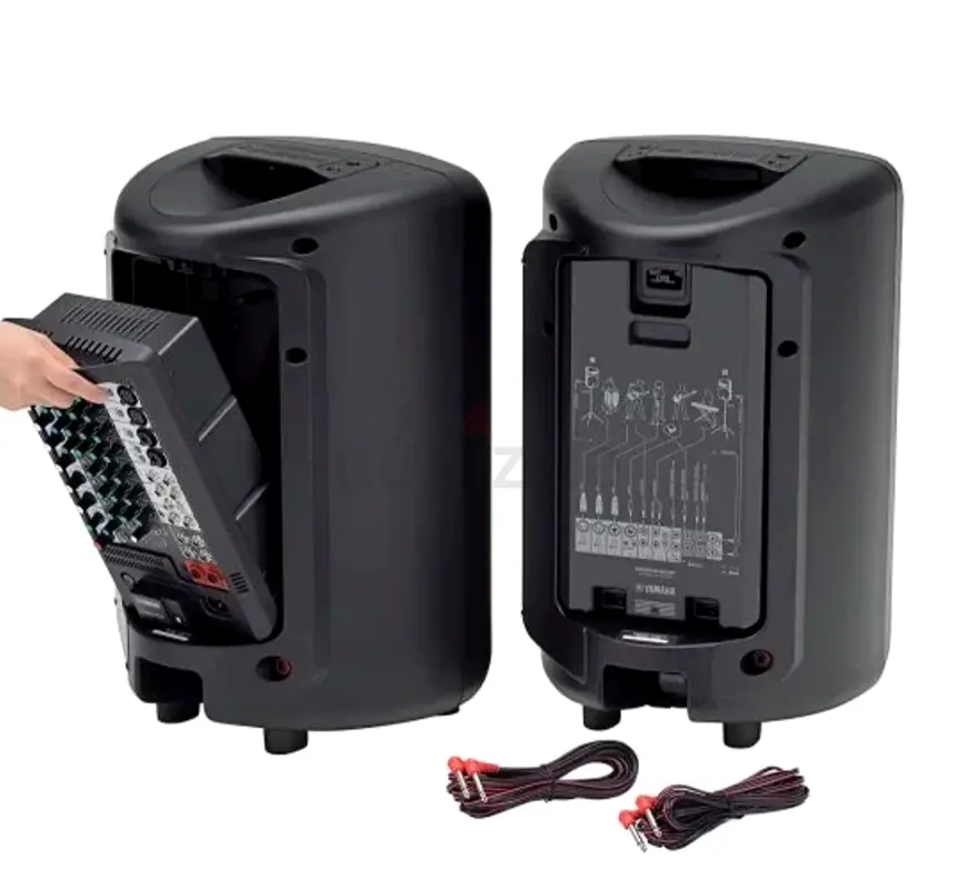 YAMAHA STAGEPAS 600i with subwoofer and 6 channel mixer for sale