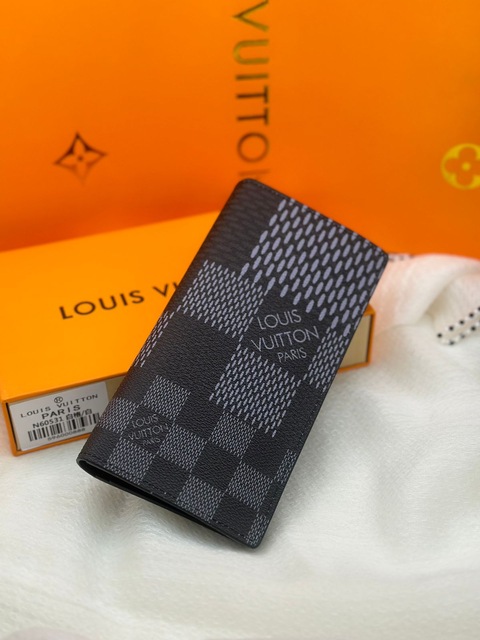 LOUIS VUITTON Damier Graphite Giant Pocket Organizer Wallet Orange