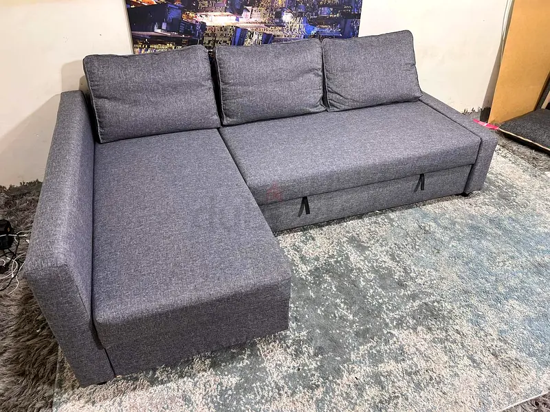 IKEA L shape Sofa Bed with storage