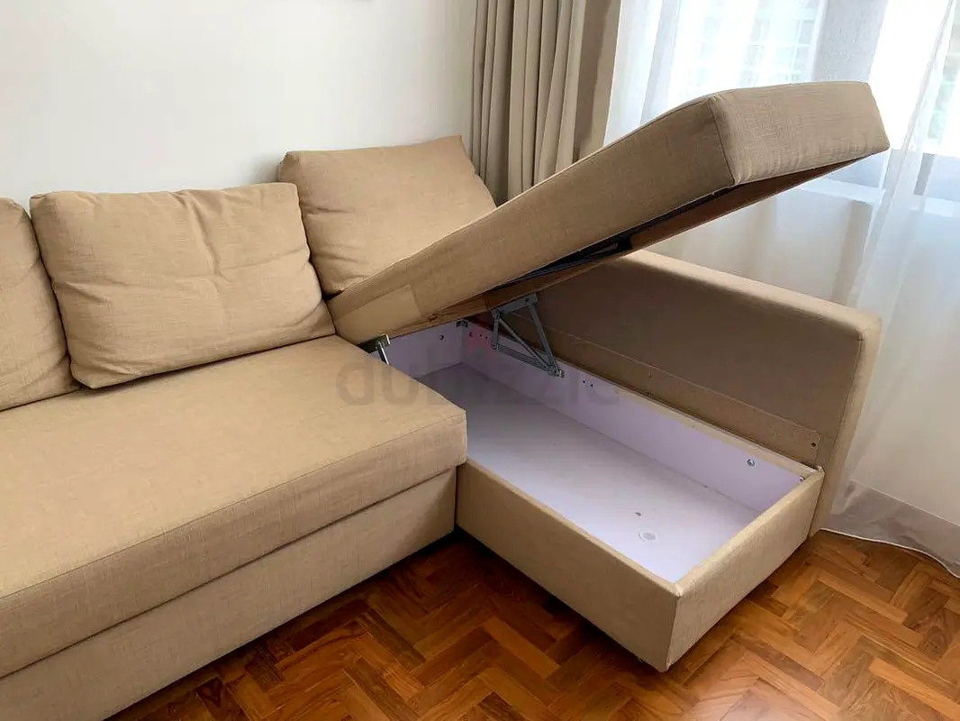 IKEA friheten sofa bed with storage lshape دوبيزل