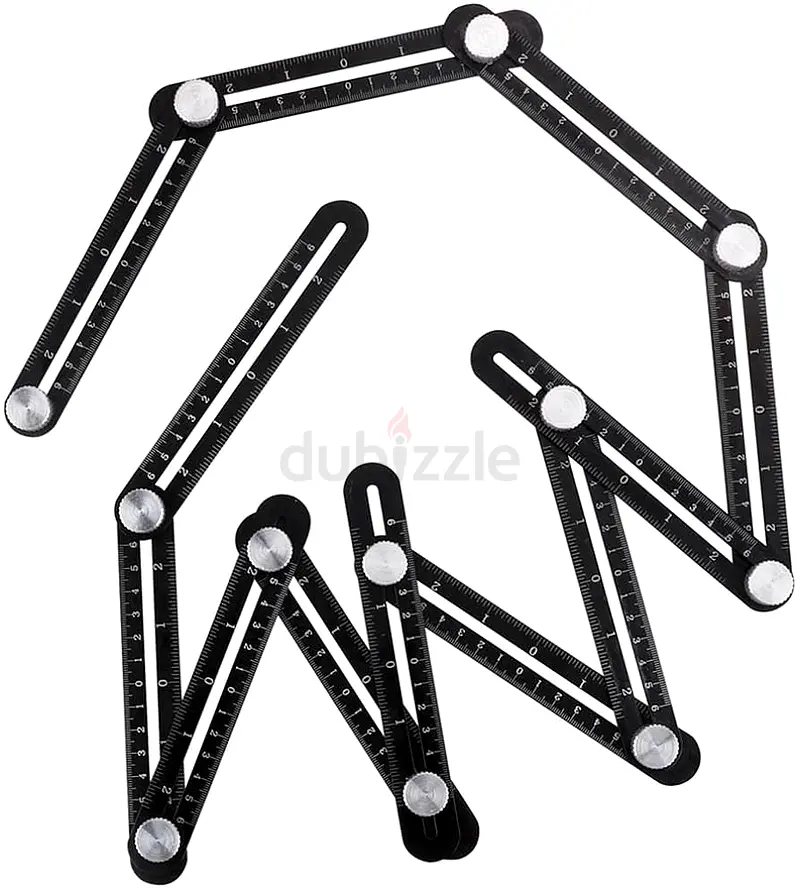 12 Fold Aluminium Alloy Ruler Multi Angle Measuring Rulers