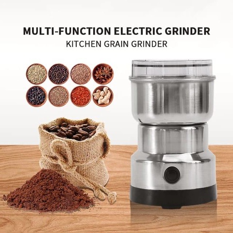 Multi-functional Coffee Bean Grinder Small Household 150W Pulverizer 304  Stainless Steel Tank Portable Coffee Bean Grain Grinder