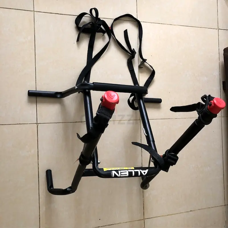 Bike rack spare wheel mount