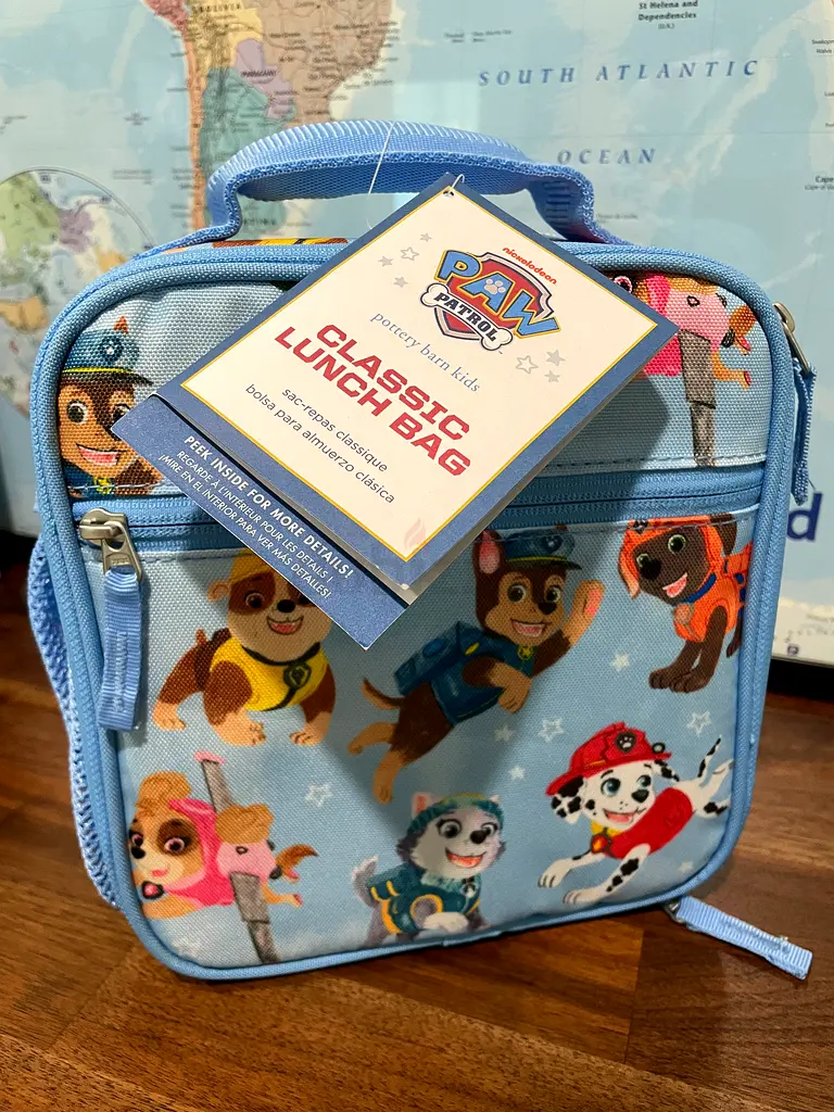 Pottery barn kids Paw patrol classic lunch bag