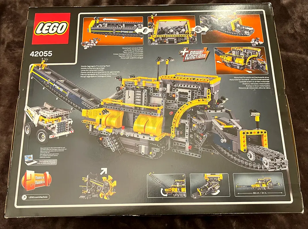 HUGE 88cm New LEGO bucket Wheel Excavator, factory sealed