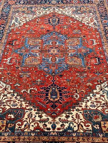 270 x 363 cm | New Handmade Beautiful Persian Carpet Heriz Serapi