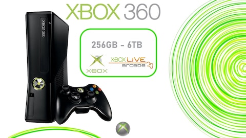 Microsoft XBox 360 E System BLACK Video Game Console 4GB Wireless Bundle  360E 