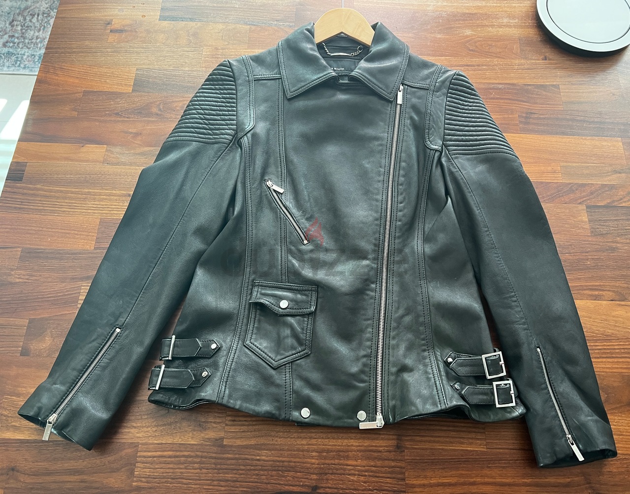 BALMAIN Belted fringed leather jacket | NET-A-PORTER