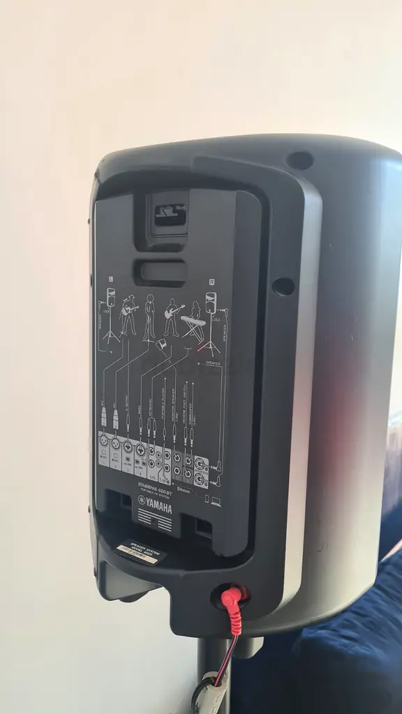 Yamaha Stagepass 400BT Speakers with original tripod stands for sale