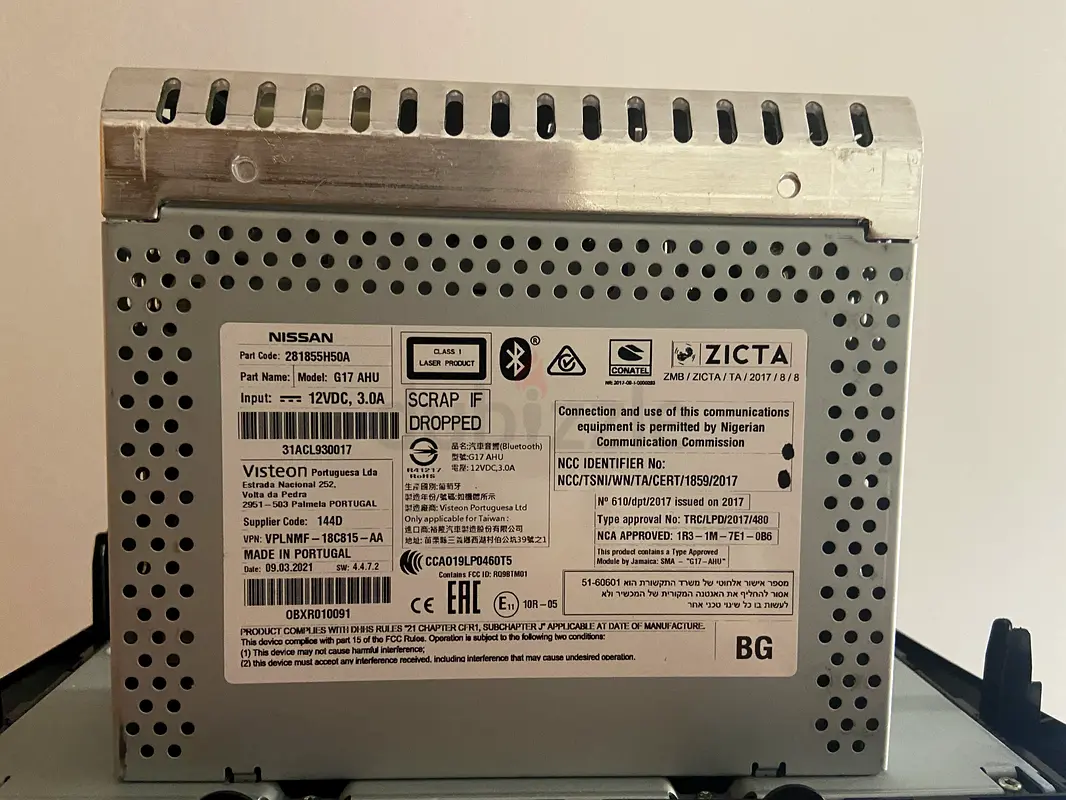 Nissan xtrail original audio system