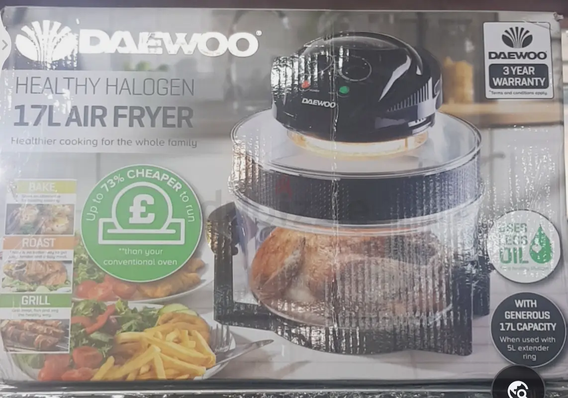 Daewoodeluxe17l1300whalogenairfryer