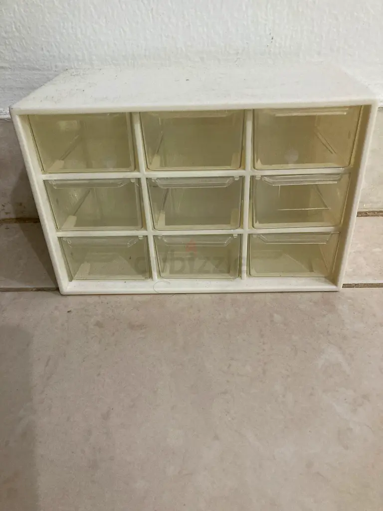 Small plastic drawers