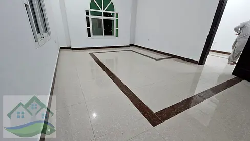 ** Move Now To This Spacious Villa / In A Prime Location In Shakhbout City, One Room, A Hall, 2 Bat