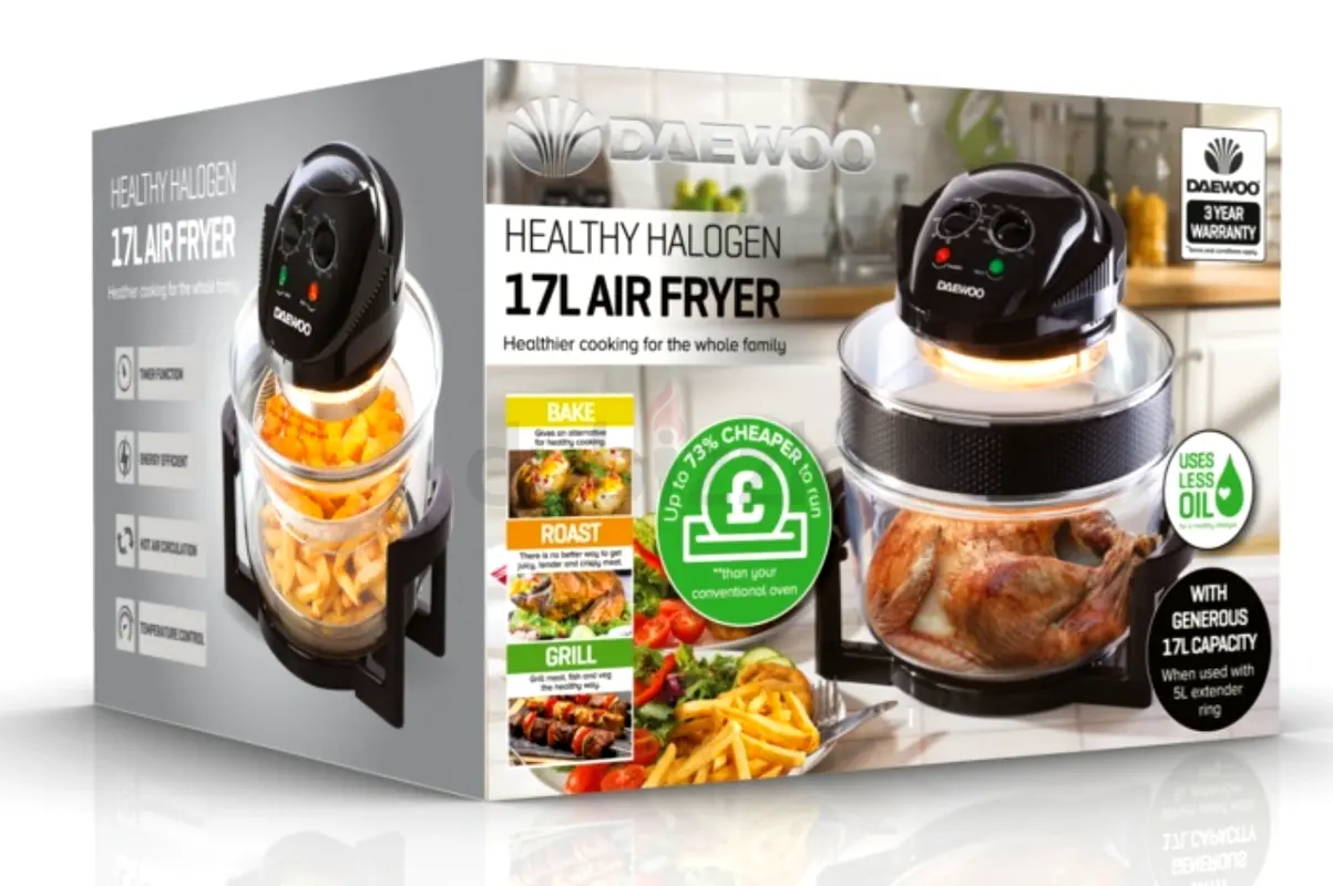 Daewoodeluxe17l1300whalogenairfryer