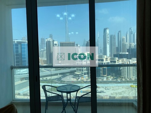 One Bedroom Fully Furnished With Canal And Burj Khalifa View