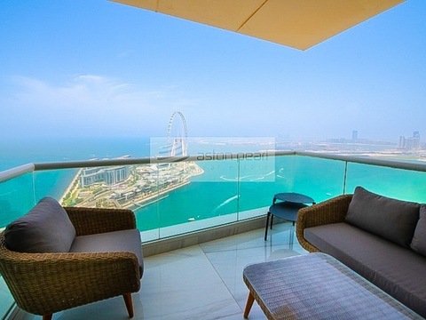 Magnificent Sea And Dubai Eye View | Private Beach