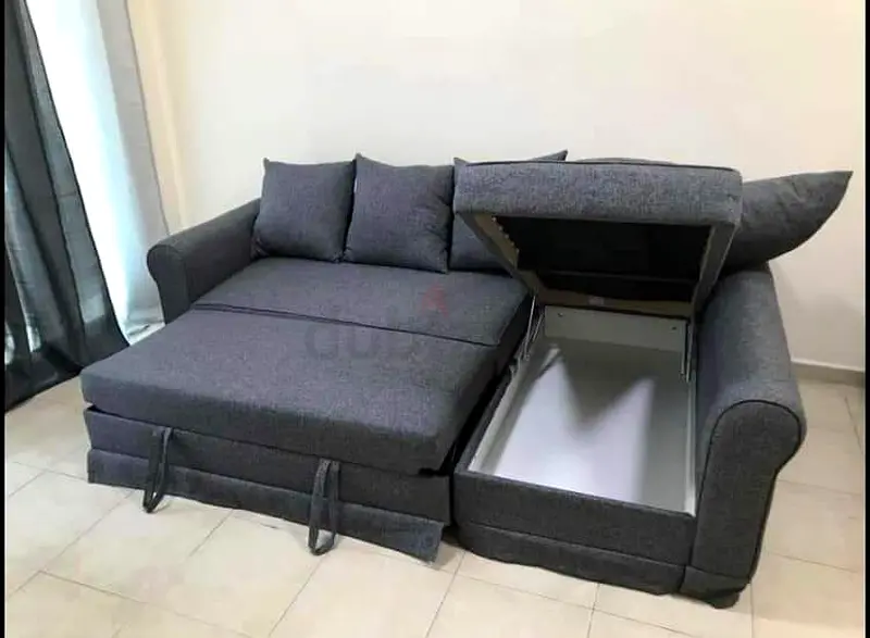 Ikea moheda l shape sofa bed