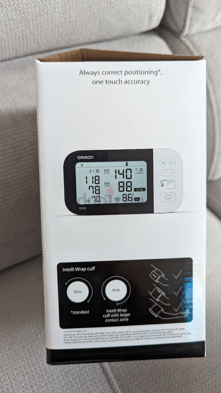 Automatic blood pressure monitor - M7 Intelli IT - Omron