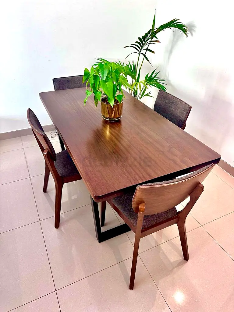 Dining table and chairs