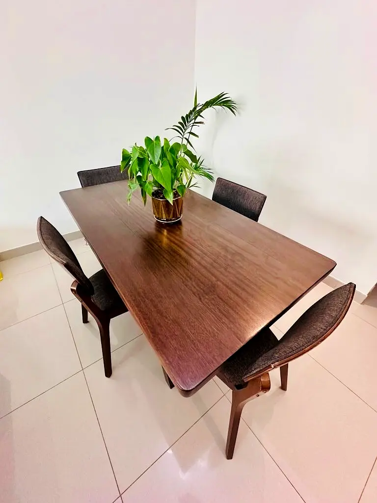 Dining table and chairs