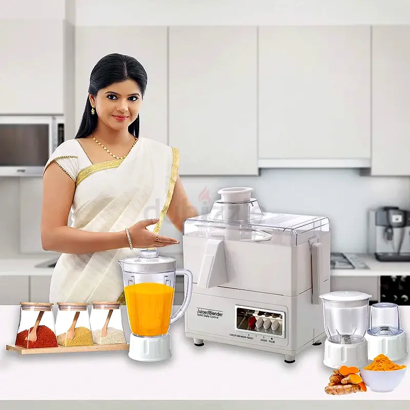 FLEXY® Germany 4 in 1 Food Processor Blender Mixer With Juicer Mincer