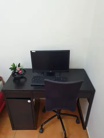 Computer table with chair