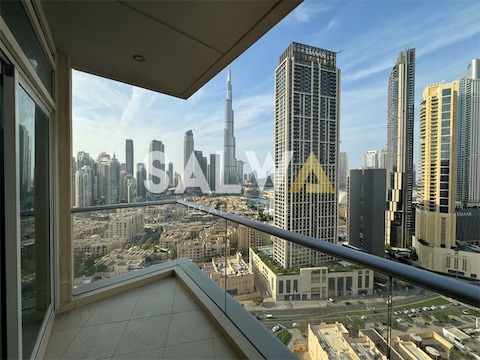 Burj Khalifa View | High Floor | Unfurnished