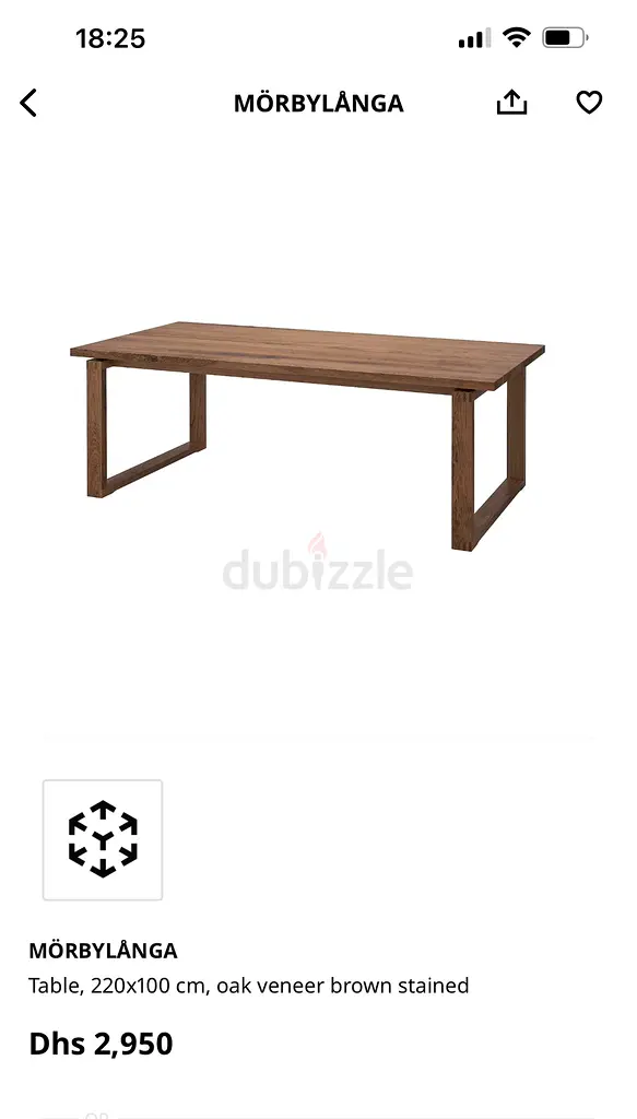 Ikea morbylanga dining table