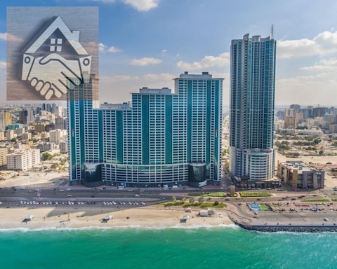 Duplex 3bhk+maids Room Sea View + City View Apartment For Rent In Ajman Corniche Residency