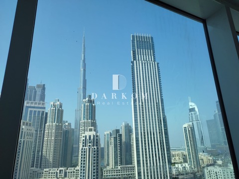 Rented | Fitted Office | Burj Khalifa view | Prime Location |